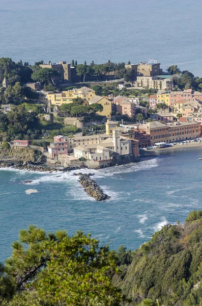 意大利利古里亚的Sestri Levante村 — 图库照片