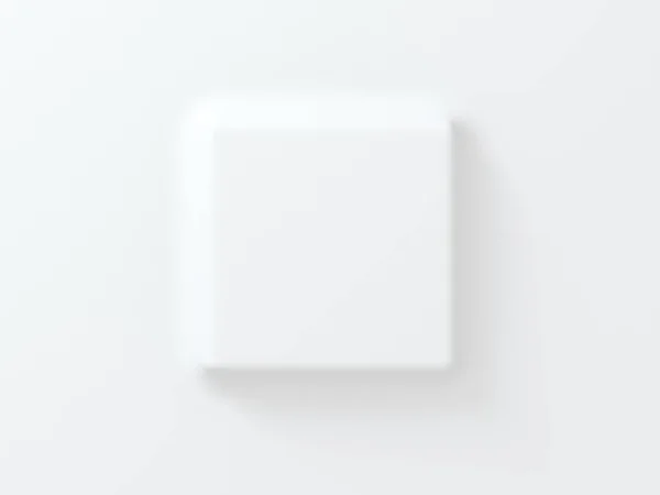 Bílé vypouklé pozadí z vyhlazené geometrie. — Stock fotografie