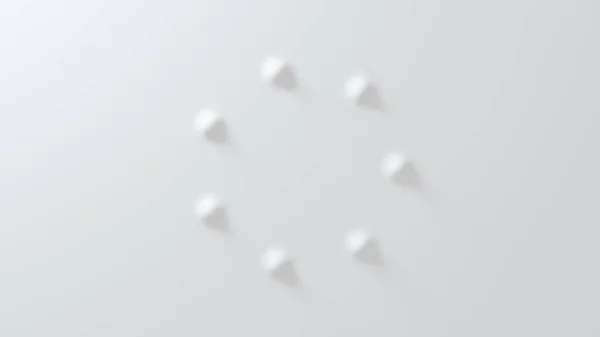 Fondo convexo blanco hecho de geometría anti-alias. renderizado 3d — Foto de Stock