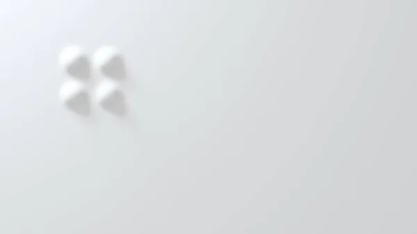 アンチエイリアス形状で作られた白い凸背景。3Dレンダリング — ストック写真