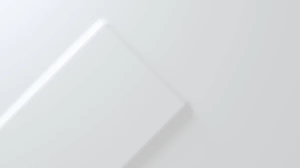 Fundo convexo branco feito de geometria anti-aliased. Renderização 3d — Fotografia de Stock