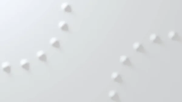 Weißer konvexer Hintergrund aus Anti-Alias-Geometrie. 3D-Darstellung — Stockfoto
