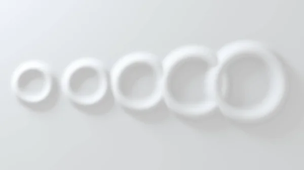 Sfondo convesso bianco fatto di geometria anti-alias. rendering 3d — Foto Stock