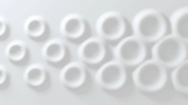 Witte convexe achtergrond gemaakt van anti-aliased geometrie. 3d destructie — Stockfoto