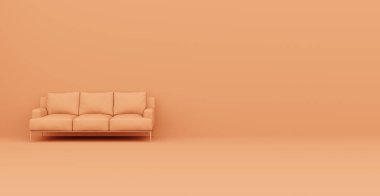 3D soyut iç mekan. İç şablon.