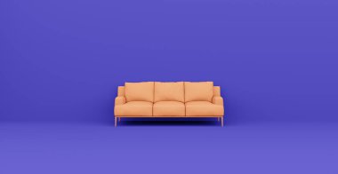 3D soyut iç mekan. İç şablon.