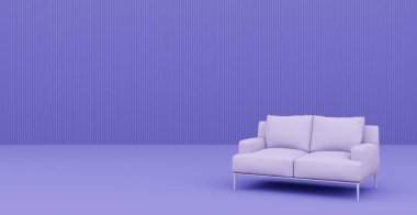 3D soyut iç mekan. İç şablon.