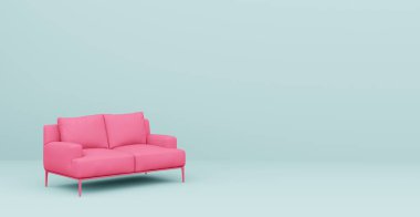 3D soyut iç mekan. İç şablon.