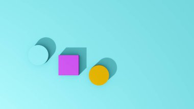 Gölgeler kullanılarak soyut bir arkaplan oluşturuluyor