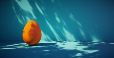 Yumurtalı parlak bir arka plan. 3d oluşturma