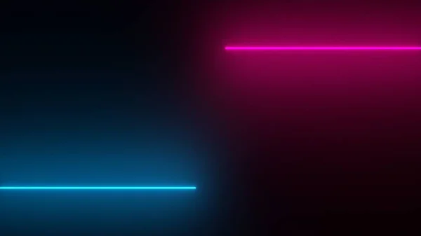 3d neon lichte achtergrond. 3D-weergave — Stockfoto