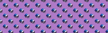 Seamless pattern of childrens car. 
