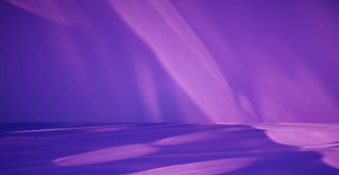 Boş renkli duvar arkaplanı ve sert düşen gölge. 3B görüntüleme.