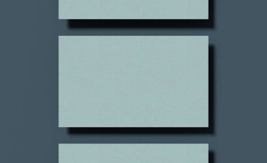 3D rendering of a business card mockup. 