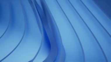 Mavi 3d çizgili. 3D hareketli 3D çizgili animasyon. Arkaplan soyutlaması.