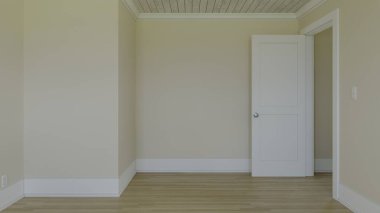 3d render of an empty interior. Image of an empty room without furniture.