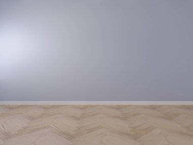 Minimum iç mekan sahnesi. Metin, ürün ve sunum için boş alan duvarı ve zemin. 