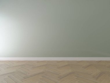 Minimum iç mekan sahnesi. Metin, ürün ve sunum için boş alan duvarı ve zemin. 