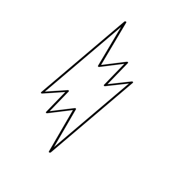 Blitz Symbol Flash Logo Blitz Symbol Vektor Illustration Isoliert Auf — Stockvektor