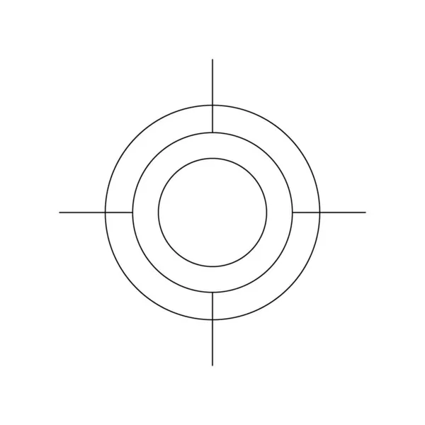 目标目标目标图标 在白色背景上孤立的向量图解 Eps — 图库矢量图片