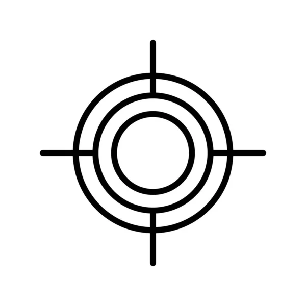 目标目标目标图标 在白色背景上孤立的向量图解 Eps — 图库矢量图片