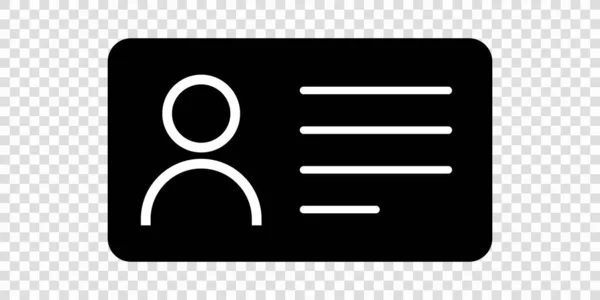 Ausweis Symbol Das Symbol Des Führerscheins Moderne Vektordarstellung Isoliert Auf — Stockvektor