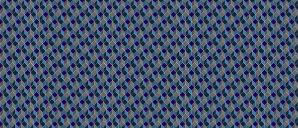 濃いグレーと青の幾何学的グリッドの背景 正方形のパターン 現代ダーク抽象ベクトルテクスチャ — ストックベクタ