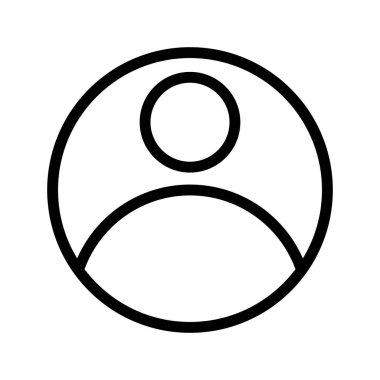 Kullanıcı simgesi simgesi. Kişi sembolü. İnsan avatarı. Modern düz stil. Beyaz arkaplanda vektör çizimi izole edildi. EPS 10