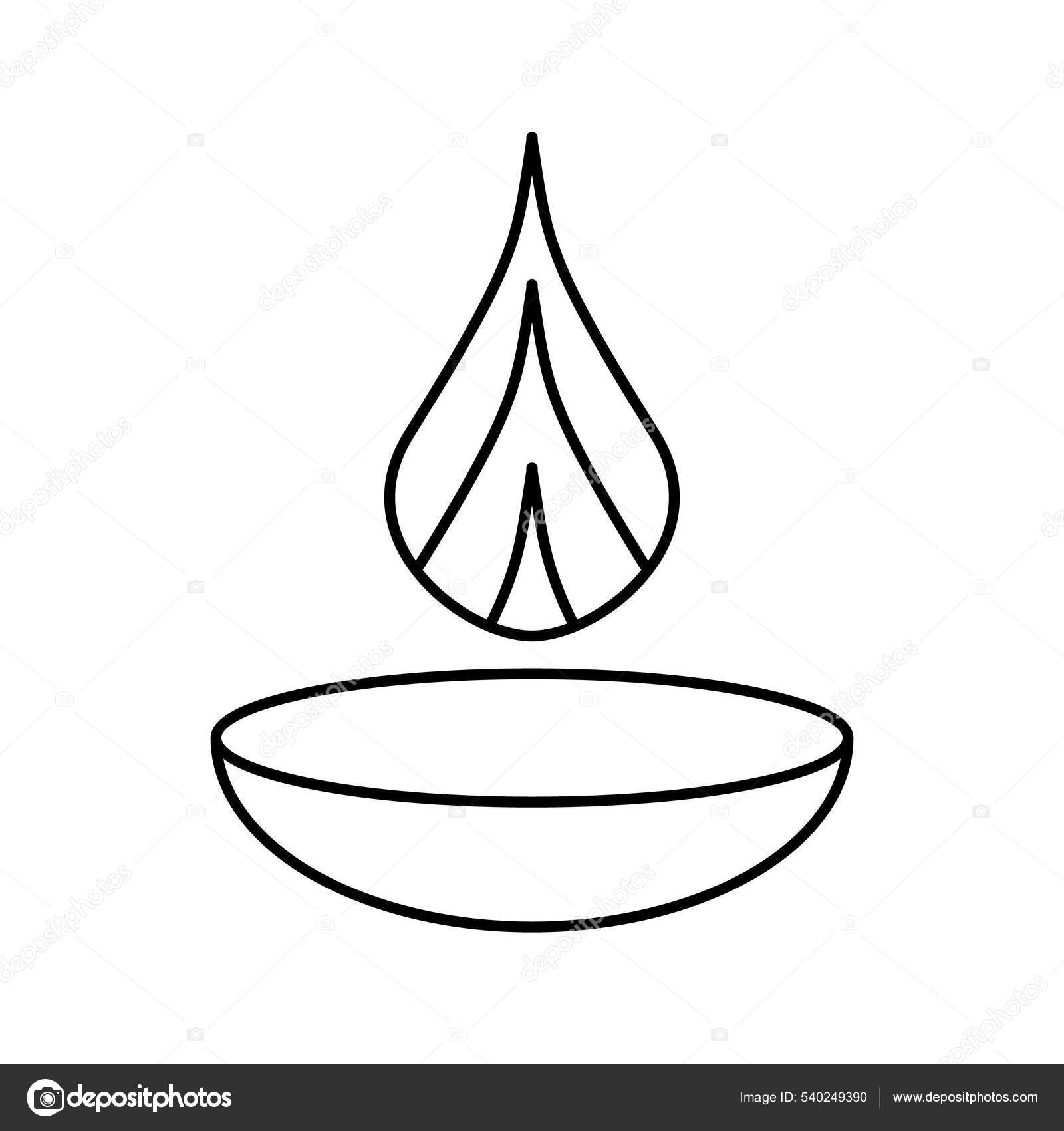 Diya Lamp Icon Deepavali Happy Diwali Festival Lights India Vector Stock  Vector by ©Maximlacrimart 540249390, image size:1600x1700