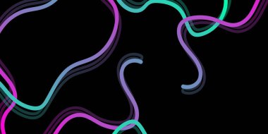 Modern soyut arka plan. Eğimli çizgileri olan fütüristik siyah arkaplan. Vektör EPS 10