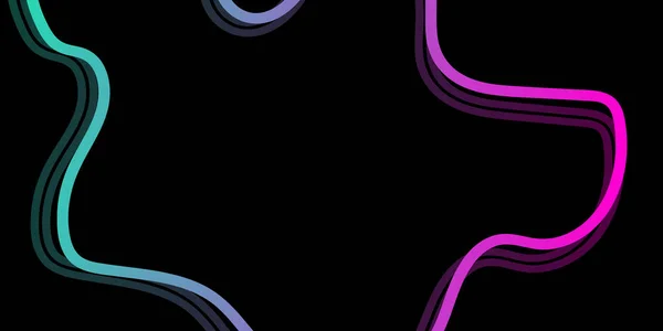 Modern Abstract Background Futuristic Black Background Curved Gradient Line Vector — Vetor de Stock