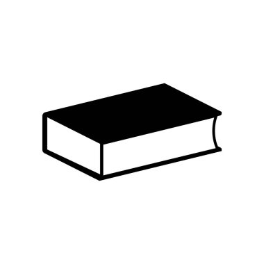 Book icon, pictogram vector illustration isolated on white background. EPS 10