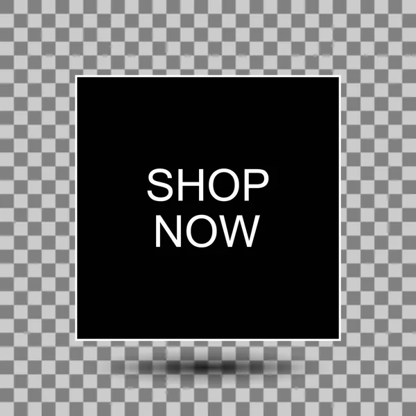 Vásárolj Most Szimbólumot Modern Trendi Gomb Vagy Banner Szöveggel Shop — Stock Vector
