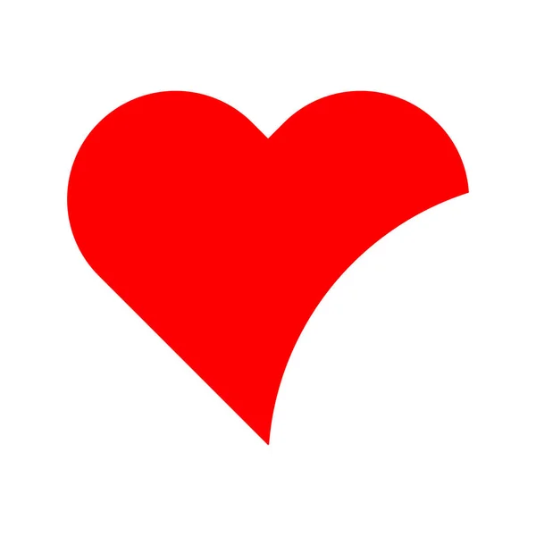 Εικόνα Καρδιάς Εικονίδιο Συμβόλου Αγάπης Μοντέρνο Επίπεδο Σχέδιο Εικονογράφηση Διανύσματος — Διανυσματικό Αρχείο
