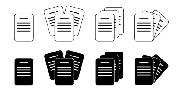 Документи Аркуш Документів Підписання Угоди Контракту Кредиту Документ Абстрактним Текстом — стоковий вектор