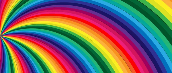 Líneas Curvas Arco Iris Fondo Cubierta Brillante Ilustración Vectorial Eps — Archivo Imágenes Vectoriales