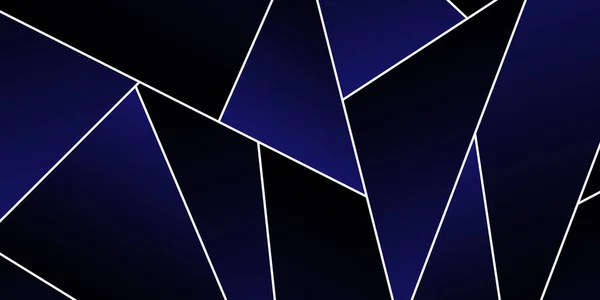 Tmavě Modré Bílé Mozaiky Pozadí Moderní Tmavá Abstraktní Vektorová Textura — Stockový vektor