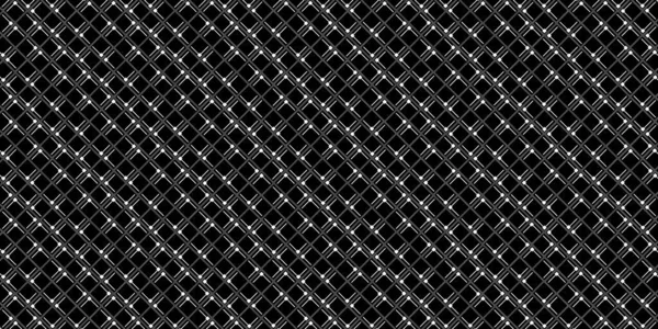 Dark Black Geometric Grid Background Modern Dark Abstract Vector Texture — Vettoriale Stock