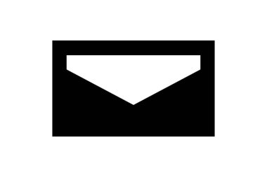 Modern zarf simgesi. Posta Sembolü. Beyaz arkaplanda vektör çizimi izole edildi. EPS 10