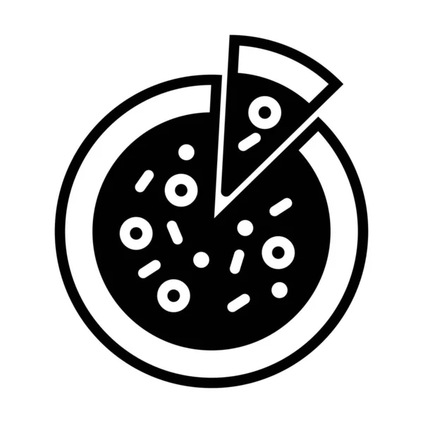 Icono Pizza Moderno Ilustración Vectorial Aislada Sobre Fondo Blanco Eps — Vector de stock