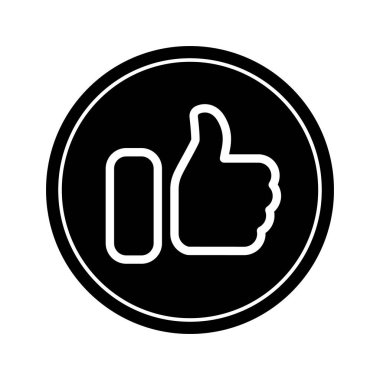 Baş parmağını kaldır. Tamam sembol. Modern sosyal medya konsepti. Beyaz arkaplanda vektör çizimi izole edildi. EPS 10