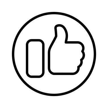 Baş parmağını kaldır. Tamam sembol. Modern sosyal medya konsepti. Beyaz arkaplanda vektör çizimi izole edildi. EPS 10