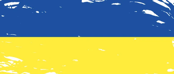 Молитесь Украинский Концептуальный Баннер Фон Флаг Украины Патриотический Абстрактный Желто — стоковый вектор