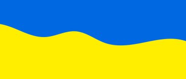 Ukrayna bayrağı geçmişi. Ukrayna konsept afişi için dua edin. Soyut sarı ve mavi arka plan. Vektör EPS 10