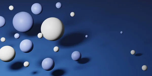Абстрактный Фон Падающими Трехмерными Шарами Динамичные Летящие Пузыри Современный Модный — стоковое фото