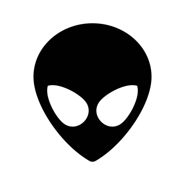 Alien Icon Alien Head Symbol Apps Websites Vector Illustration Isolated — стоковый вектор