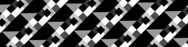Koyu siyah geometrik şebeke arka planı. Modern koyu soyut vektör dokusu. EPS 10