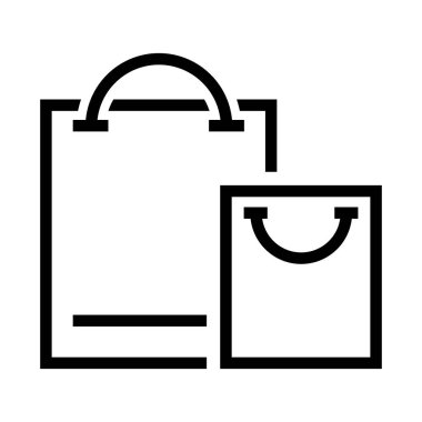 Paket simgesi. Çevrimiçi depolama simgesi beyaz arkaplanda izole edildi. Vektör EPS 10