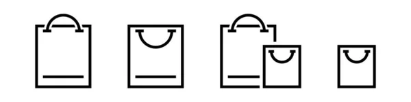 パッケージアイコン 白い背景に隔離されたオンラインストアラインアイコン ベクトルEps — ストックベクタ