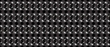 Koyu siyah Geometrik şebeke arka planı. Modern koyu soyut vektör dokusu.